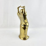 Antique Brass Standing Buddha