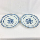 Pair of Late 18th/ Early 19th Century Delft Plates