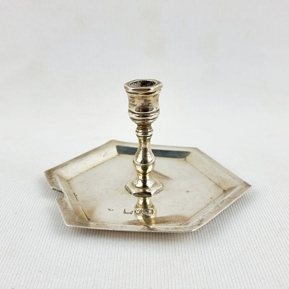 Silver Victorian Candle Stick