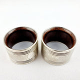 Silver Pair of Napkin Rings by J. Gloster