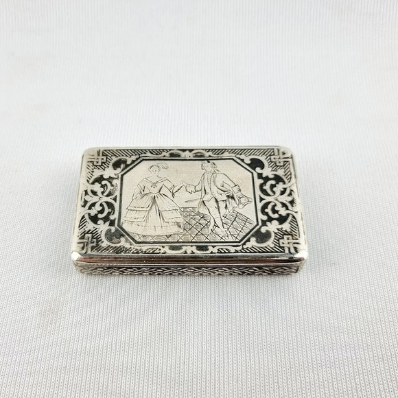 Antique Russian Silver Snuff Box