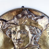 Large Copper Plaque Rembrant Vanryn.