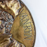 Large Copper Plaque Rembrant Vanryn.