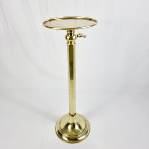 Antique Brass Adjustable Wine Table/ Stand