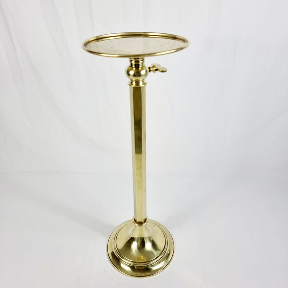 Antique Brass Adjustable Wine Table/ Stand