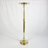 Antique Brass Adjustable Wine Table/ Stand