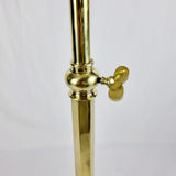 Antique Brass Adjustable Wine Table/ Stand