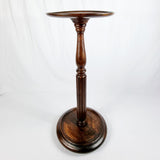 Antique Mahogany Wine Table with Brass Inlay