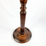 Antique Mahogany Wine Table with Brass Inlay