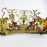 Antique Sicilian Painted Cart Axle