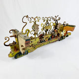 Antique Sicilian Painted Cart Axle