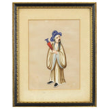 Antique Pair of Rice Paper Watercolour Chinese paintings