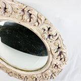 Vintage Plaster Convex Mirror in Ornate frame