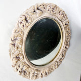 Vintage Plaster Convex Mirror in Ornate frame