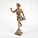 Pair of Art Nouveau French Spelter Figures