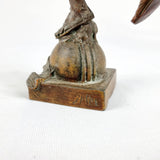 Pair of Art Nouveau French Spelter Figures