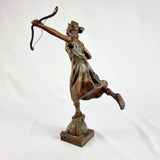 Pair of Art Nouveau French Spelter Figures
