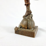 Pair of Art Nouveau French Spelter Figures