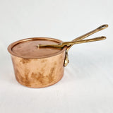 Antique Copper and Brass Helvetia Sauce Pan