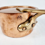 Antique Copper and Brass Helvetia Sauce Pan