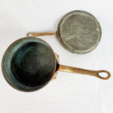 Antique Copper and Brass Helvetia Sauce Pan