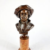 Antique Bronze Bust of Rembrandt
