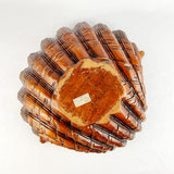 Carved Mahogany Clam Shell