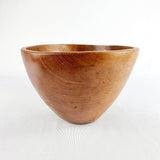 Antique Lignum Vitae String Box with Turned Wooden Bowl