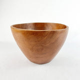 Antique Lignum Vitae String Box with Turned Wooden Bowl