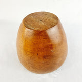 Antique Lignum Vitae String Box with Turned Wooden Bowl