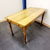 Antique Pine and Mahogany Kitchen Table