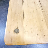 Antique Pine and Mahogany Kitchen Table
