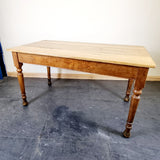 Antique Pine and Mahogany Kitchen Table