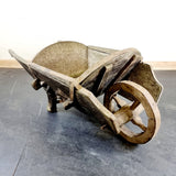 Antique Wooden Wheelbarrow