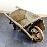 Antique Wooden Wheelbarrow
