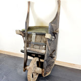 Antique Wooden Wheelbarrow
