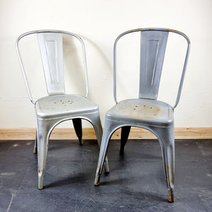 Pair of Original Tolix Industrial Chairs