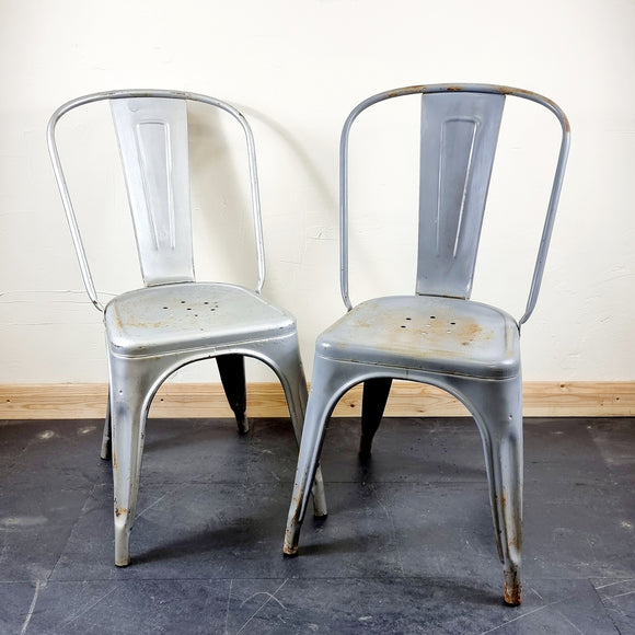 Pair of Original Tolix Industrial Chairs