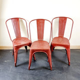 Set of Three Original Tolix Industrial chairs