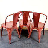 Set of Three Original Tolix Industrial chairs