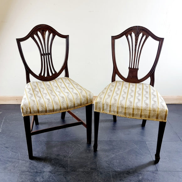 Near Pair of Antique Georgian Chairs