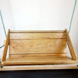 Antique Pitch Pine Church Pew Swing bench
