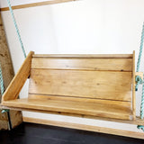 Antique Pitch Pine Church Pew Swing bench