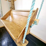 Antique Pitch Pine Church Pew Swing bench