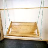 Antique Pitch Pine Church Pew Swing bench
