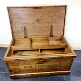 Antique 19th Century Pitch Pine Carpenters Trunk