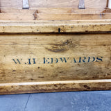 Antique 19th Century Pitch Pine Carpenters Trunk