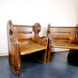 Pair of Church Pew Alter Chairs