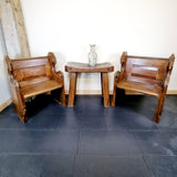 Pair of Church Pew Alter Chairs