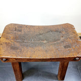 18th/19th Century Elm and Oak Butchers Block